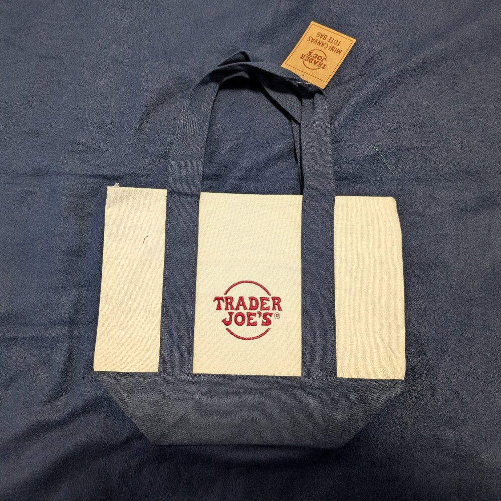 Trader Joe's Canvas Mini Tote Bag